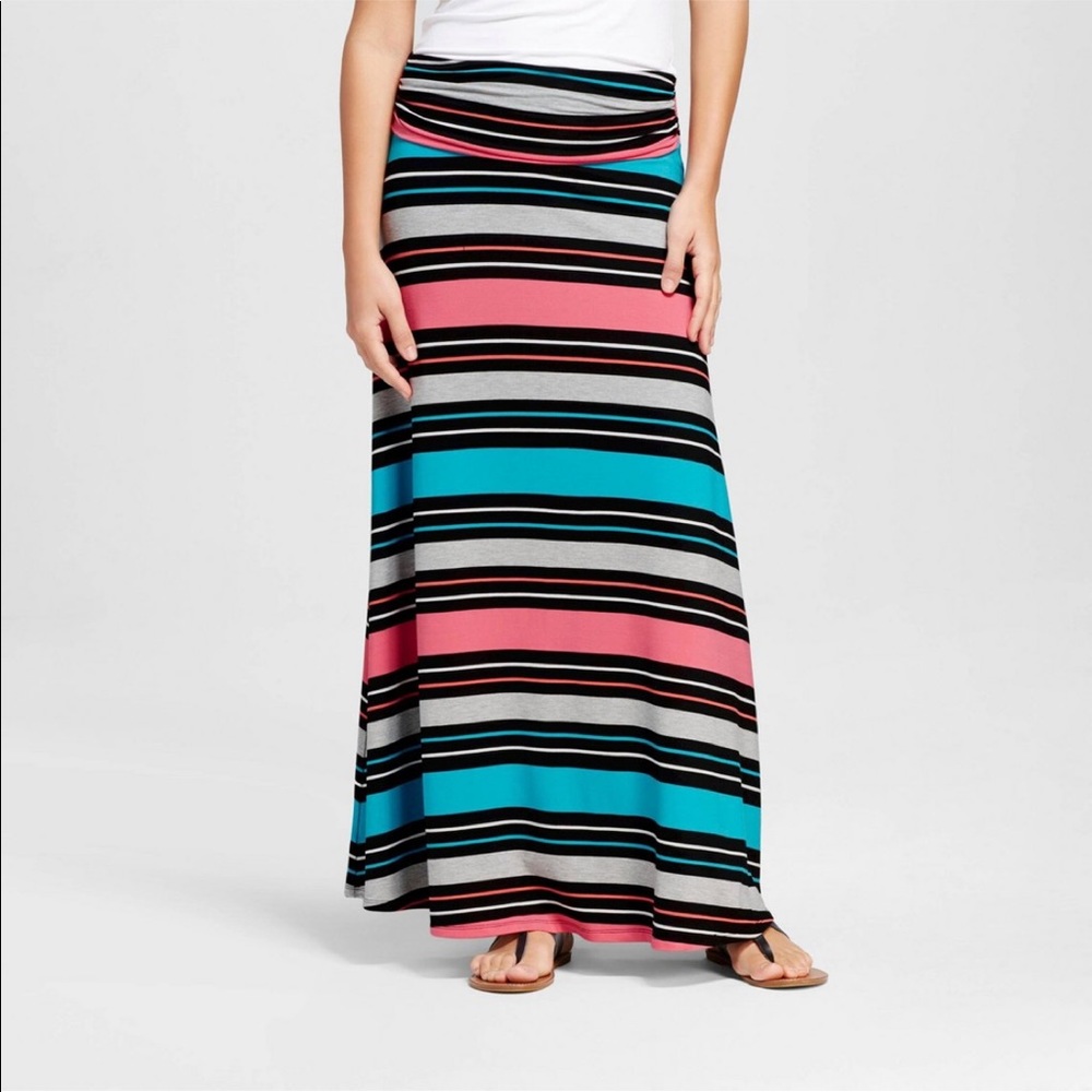 Striped Maxi Skirt size Medium